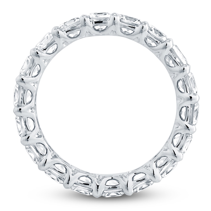 Main Image 2 of Certified Princess-Cut Diamond Eternity Band 4-7/8 to 6-1/3 ct tw 14K White Gold