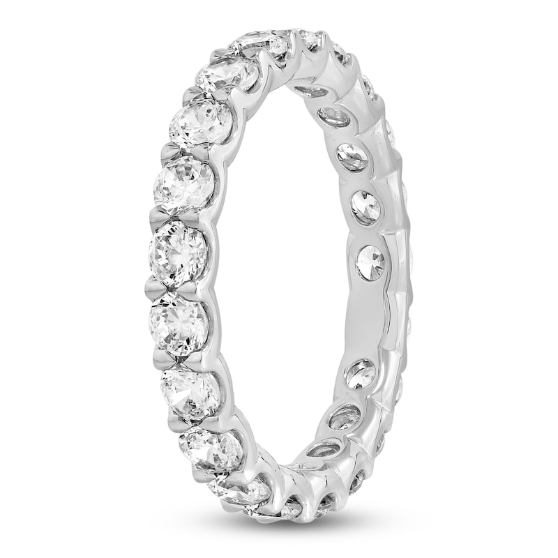 Main Image 2 of Lab-Grown Diamond Eternity Band 1-3/4 to 2 ct tw 14K White Gold