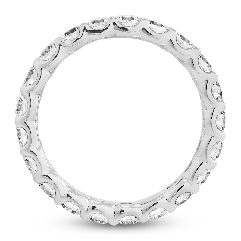 Main Image 4 of Lab-Grown Diamond Eternity Band 1-3/4 to 2 ct tw 14K White Gold