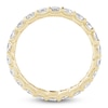 Thumbnail Image 4 of Cushion-Cut Lab-Grown Diamond Eternity Band 1-5/8 to 2 ct tw 14K Yellow Gold