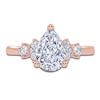 Thumbnail Image 3 of Pear-Shaped Lab-Grown Diamond Five-Stone Engagement Ring 1 ct tw 14K Rose Gold
