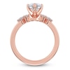 Thumbnail Image 4 of Pear-Shaped Lab-Grown Diamond Five-Stone Engagement Ring 1 ct tw 14K Rose Gold