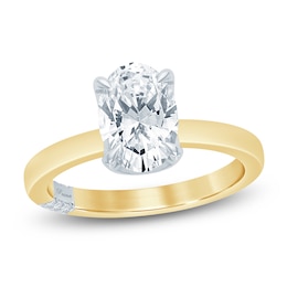 Pnina Tornai Lab-Grown Diamond Oval-Cut Engagement Ring 2-1/5 ct tw 14K White Gold