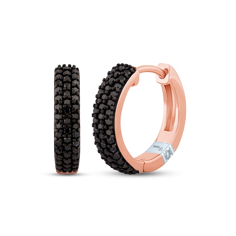 Main Image 1 of Pnina Tornai Black Diamond Earrings 1/2 ct tw Round 14K Rose Gold