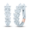 Thumbnail Image 1 of Pnina Tornai Diamond Hoop Earrings 1-1/2 ct tw Round/Pear-Shaped 14K White Gold
