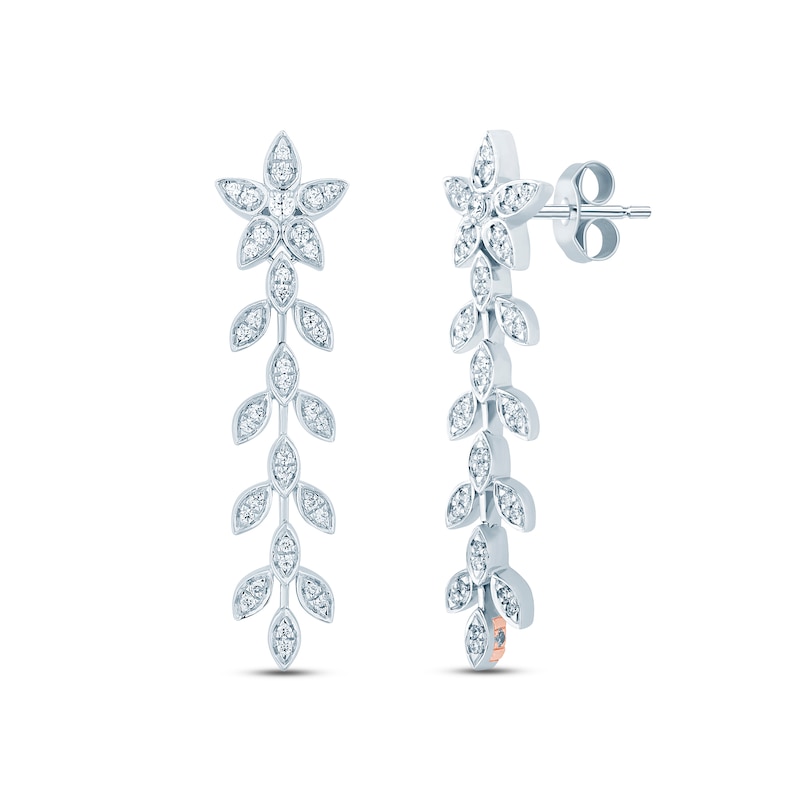 Main Image 1 of Pnina Tornai Diamond Drop Earrings 1/2 ct tw Round 14K White Gold