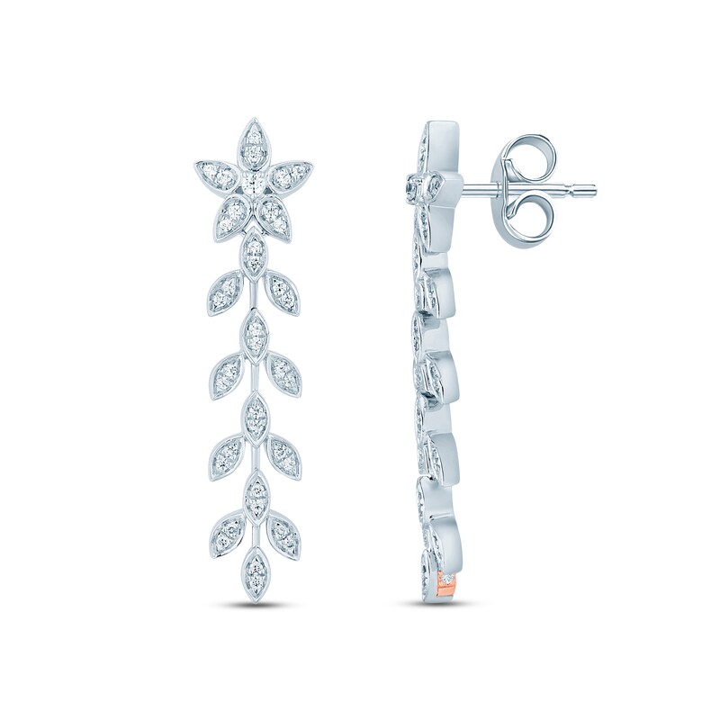 Main Image 2 of Pnina Tornai Diamond Drop Earrings 1/2 ct tw Round 14K White Gold