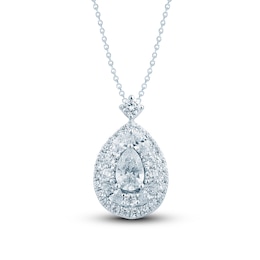 Pnina Tornai Diamond Necklace 5/8 ct tw Pear-shaped/Round/Marquise 14K White Gold