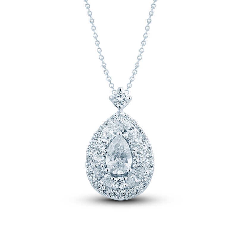 Main Image 1 of Pnina Tornai Diamond Necklace 5/8 ct tw Pear-shaped/Round/Marquise 14K White Gold