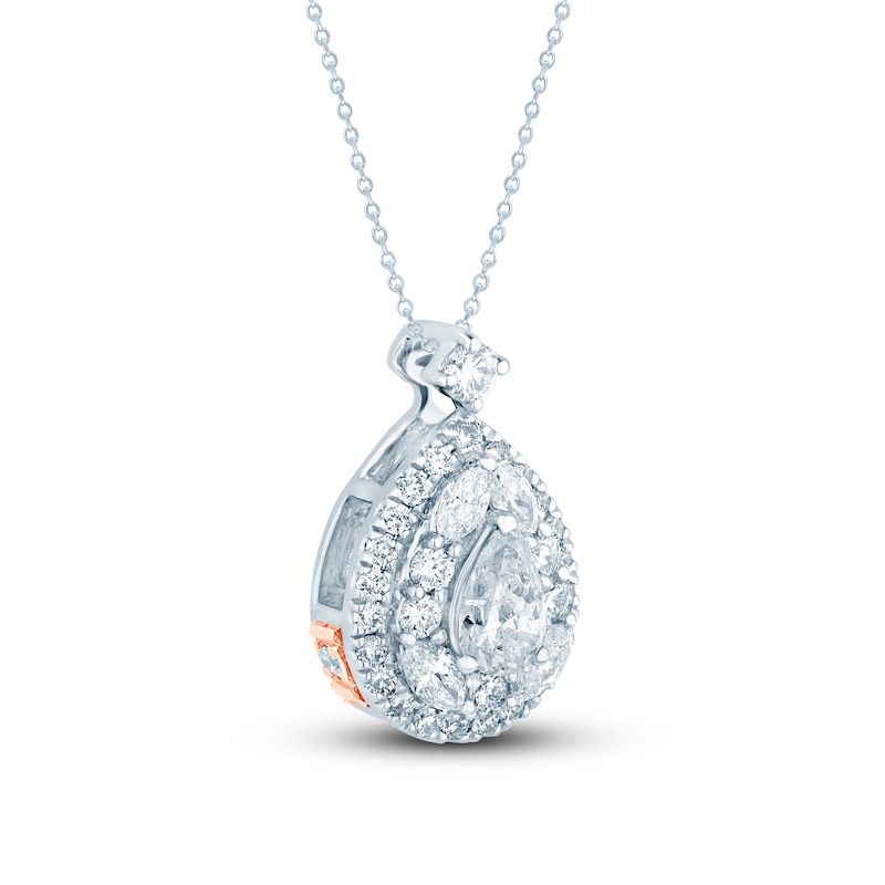 Main Image 2 of Pnina Tornai Diamond Necklace 5/8 ct tw Pear-shaped/Round/Marquise 14K White Gold