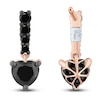 Thumbnail Image 2 of Pnina Tornai Black Diamond Earrings 1-1/3 ct tw Round/Heart 14K Rose Gold