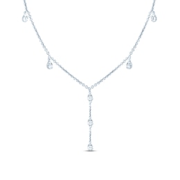 Pnina Tornai Diamond Necklace 1-1/2 ct tw Round 14K White Gold