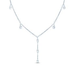 Pnina Tornai Diamond Necklace 1-1/2 ct tw Round 14K White Gold