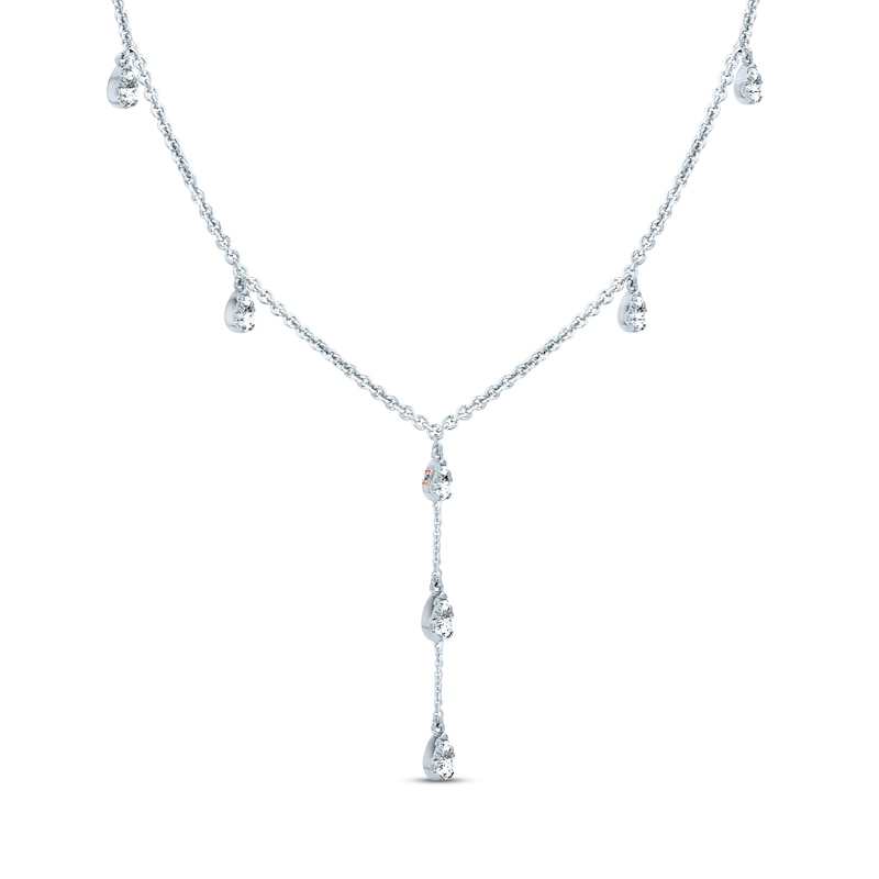 Pnina Tornai Diamond Necklace 1-1/2 ct tw Round 14K White Gold