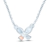 Pnina Tornai Diamond Butterfly Necklace 3/8 ct tw Round 14K White Gold