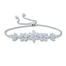 Pnina Tornai Diamond Bolo Bracelet 1/2 ct tw Round 14K White Gold