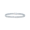 Thumbnail Image 1 of Pnina Tornai Diamond Tennis Bracelet 5 ct tw Round/Pear-shaped 14K White Gold