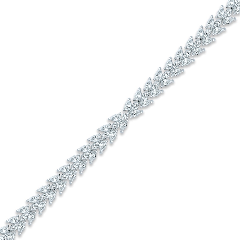 Main Image 2 of Pnina Tornai Diamond Tennis Bracelet 5 ct tw Round/Pear-shaped 14K White Gold