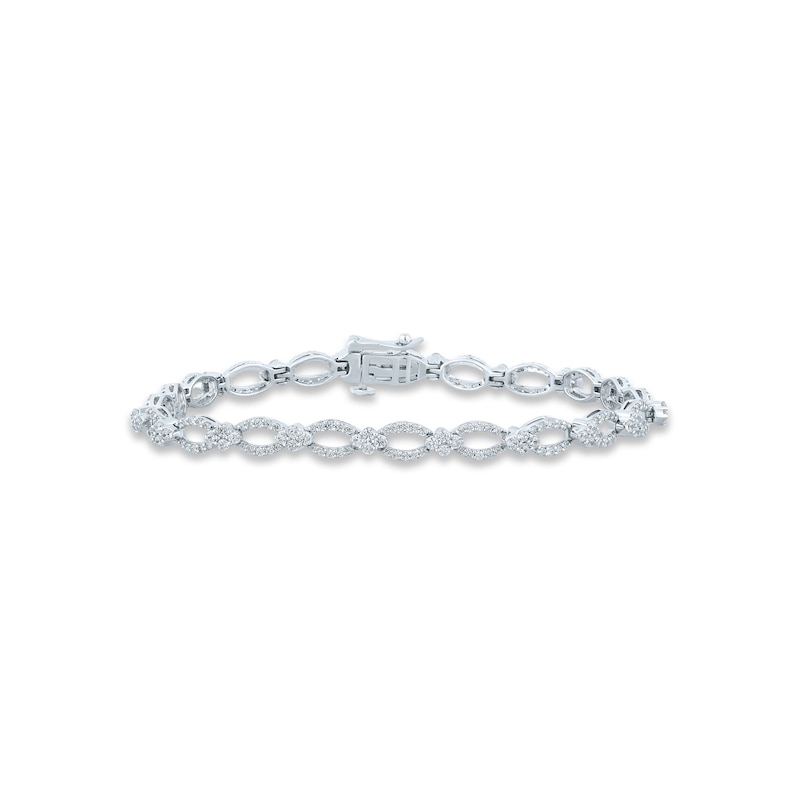 Main Image 1 of Pnina Tornai Diamond Bracelet 2 ct tw Round 14K White Gold