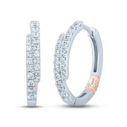 Pnina Tornai Diamond Earrings 1/2 ct tw Round 14K White Gold