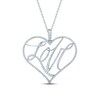 Thumbnail Image 0 of Pnina Tornai Diamond LOVE Necklace 7/8 ct tw Round 14K White Gold