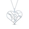 Thumbnail Image 3 of Pnina Tornai Diamond LOVE Necklace 7/8 ct tw Round 14K White Gold