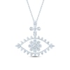Thumbnail Image 1 of Pnina Tornai Diamond Eye Necklace 1/2 ct tw Round 14K White Gold