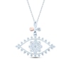 Thumbnail Image 4 of Pnina Tornai Diamond Eye Necklace 1/2 ct tw Round 14K White Gold