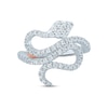 Pnina Tornai Diamond Snake Ring 3/8 ct tw Round 14K White Gold