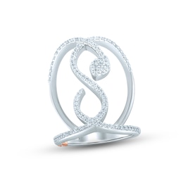 Pnina Tornai Diamond Ring 5/8 ct tw Round 14K White Gold