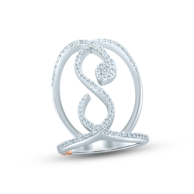 Main Image 1 of Pnina Tornai Diamond Ring 5/8 ct tw Round 14K White Gold