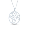 Thumbnail Image 4 of Pnina Tornai Diamond LOVE Necklace 1 ct tw Round 14K White Gold