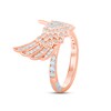Pnina Tornai Diamond Winged Heart Ring 5/8 ct tw Round 14K Rose Gold