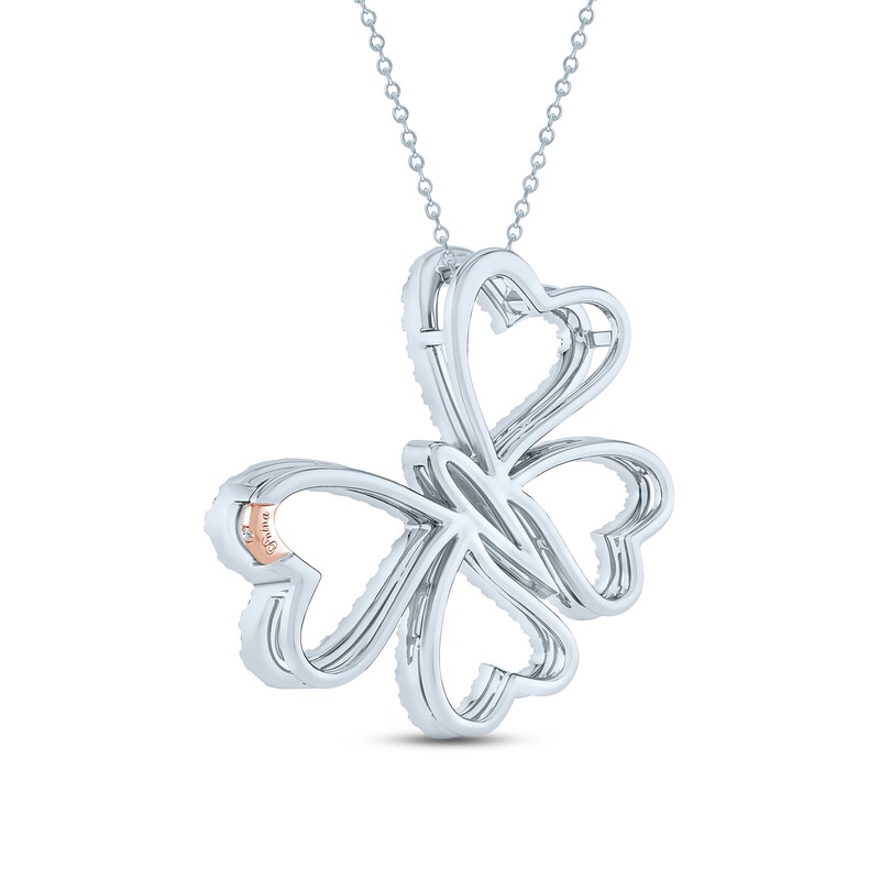 Pnina Tornai Diamond Butterfly Necklace 7/8 ct tw Round 14K White Gold