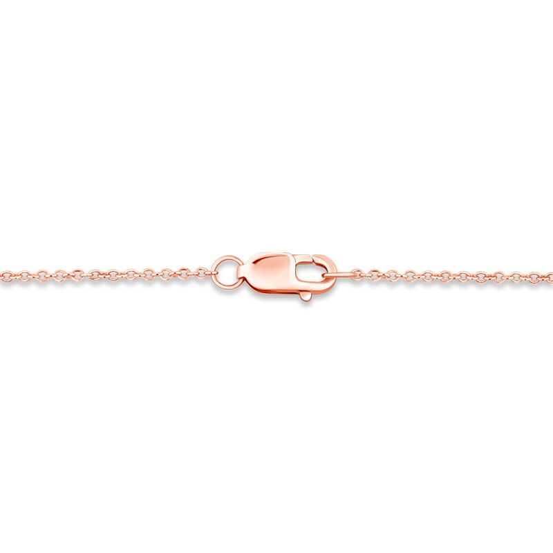 Pnina Tornai Diamond Hamsa Hand Necklace 5/8 ct tw Round 14K Rose Gold