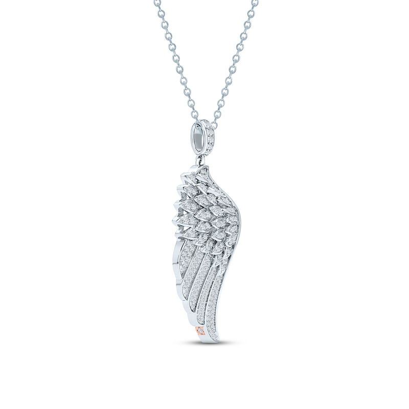 Main Image 2 of Pnina Tornai Diamond Wing Necklace 3/8 ct tw Round 14K White Gold