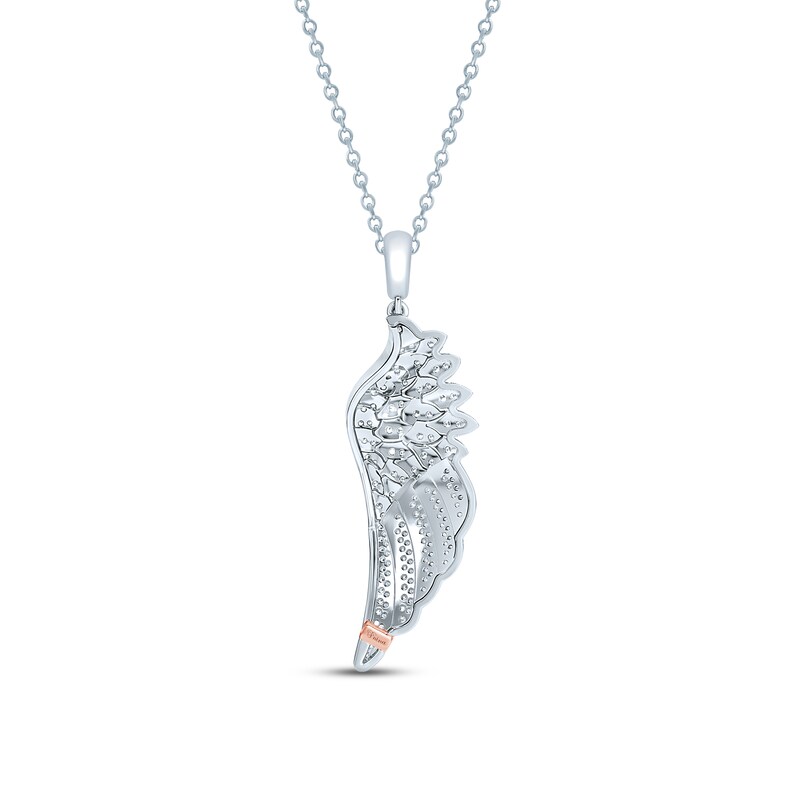 Main Image 4 of Pnina Tornai Diamond Wing Necklace 3/8 ct tw Round 14K White Gold