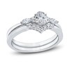 Thumbnail Image 1 of Diamond Bridal Set 5/8 ct tw Oval/Round 14K White Gold