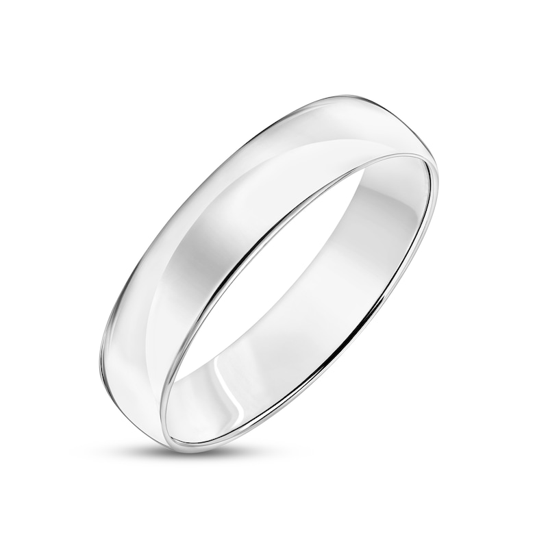 Main Image 2 of Polished Wedding Band 14K White Gold 5.0mm