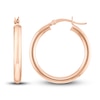Thumbnail Image 2 of Polished Hoop Earrings 14K Rose Gold 25mm