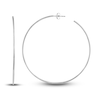 Thumbnail Image 1 of Round Wire Hoop Earrings 14K White Gold 60mm