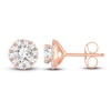 Thumbnail Image 1 of Diamond Stud Earrings 1/4 ct tw Round 14K Rose Gold