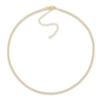 Thumbnail Image 1 of Hollow Rolo Chain Choker Necklace 14K Yellow Gold 13" Adj.