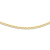 Thumbnail Image 2 of Hollow Rolo Chain Choker Necklace 14K Yellow Gold 13" Adj.