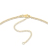 Thumbnail Image 3 of Hollow Rolo Chain Choker Necklace 14K Yellow Gold 13" Adj.