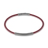 Thumbnail Image 0 of Marco Dal Maso Men's Thin Red Leather Bracelet Sterling Silver 8"