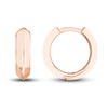 Knife Edge Huggie Earrings 14K Rose Gold