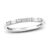 Thumbnail Image 1 of Diamond Anniversary Band 1/5 ct tw Baguette/Round 14K White Gold