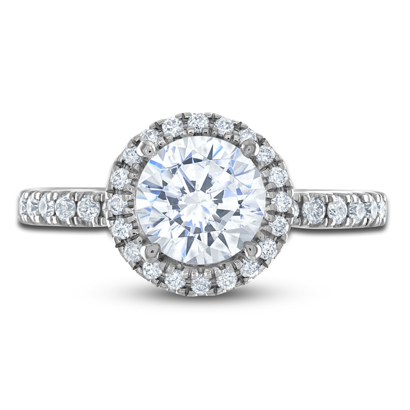 Vera Wang WISH Diamond Engagement Ring 2 ct tw Round 18K White Gold