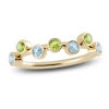 Thumbnail Image 1 of Juliette Maison Natural Peridot & Natural Aquamarine Ring 10K Yellow Gold